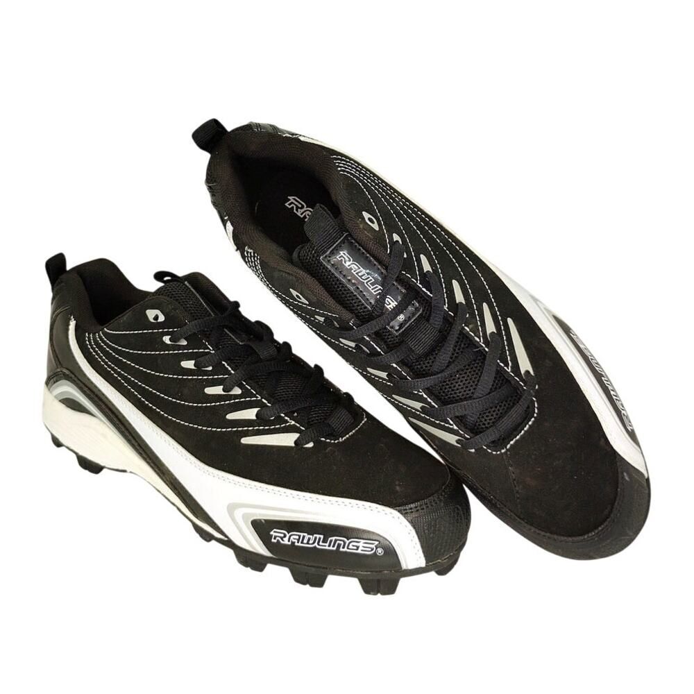 RAWLINGS Base Invader New Black Baseball Cleats - Size: 10